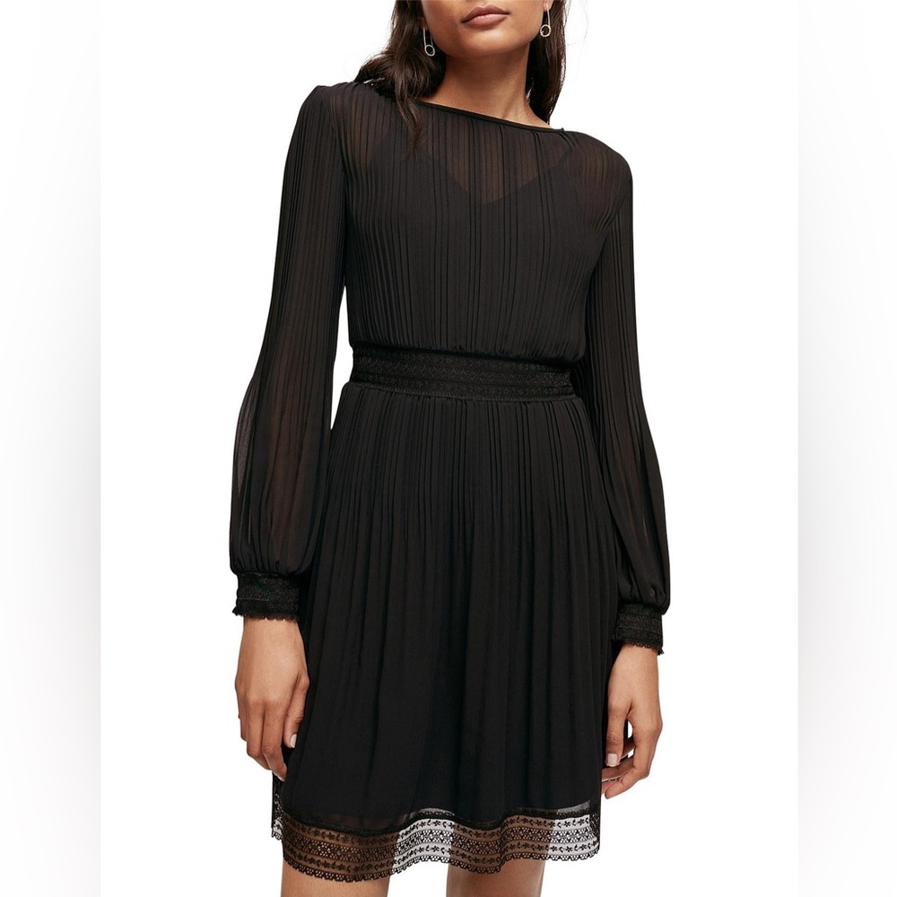 Maje Roelle Black Dress NWT